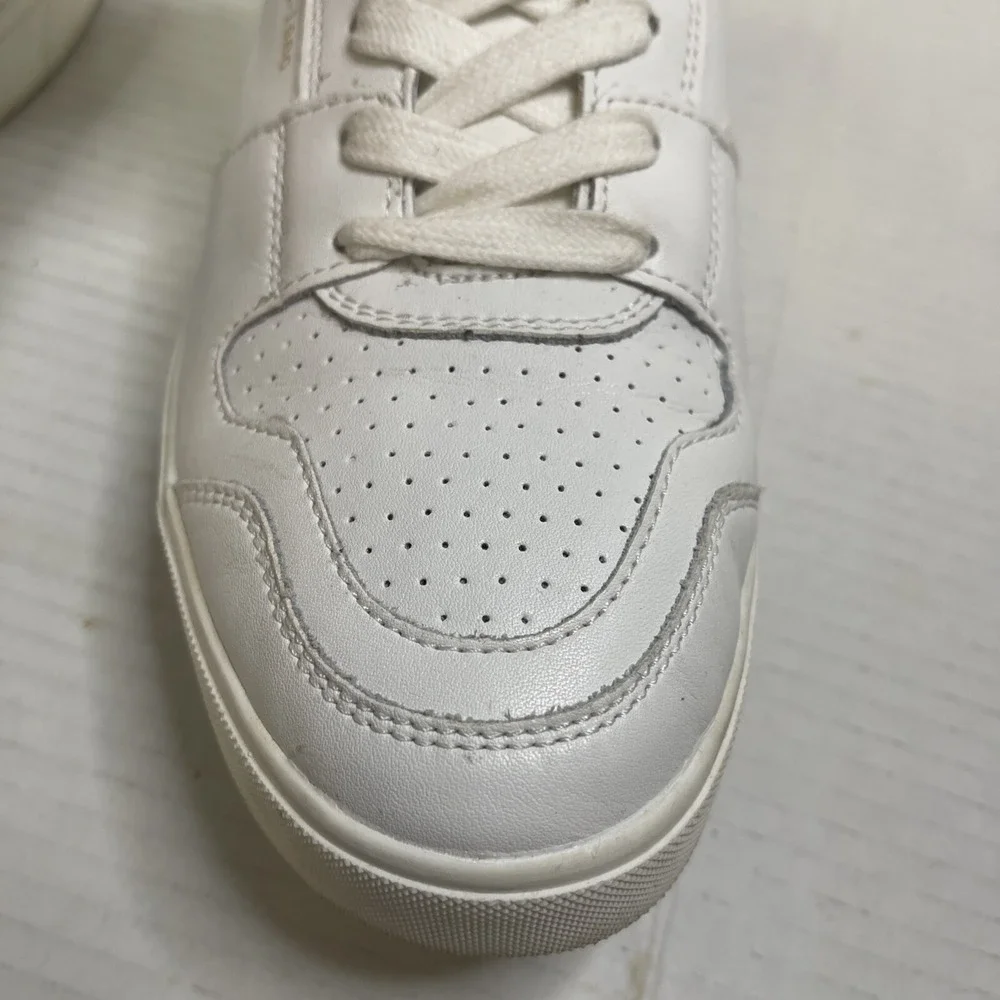 Sam Edelman Women's Edie Sneakers Shoes Low Top White Leather Lace Up Size 8.5